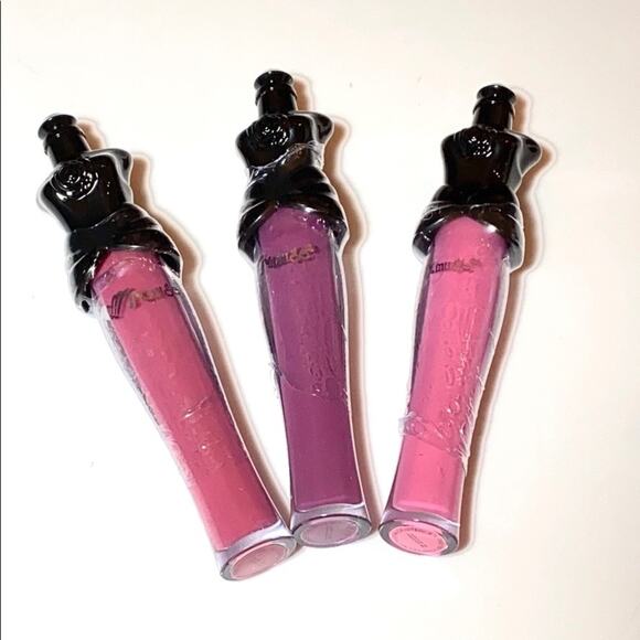 Lot (3) Amuse Ladies Corset LIP GLOSS Pink Purple Raspberry Lip Color Tube .14oz - Picture 4 of 5